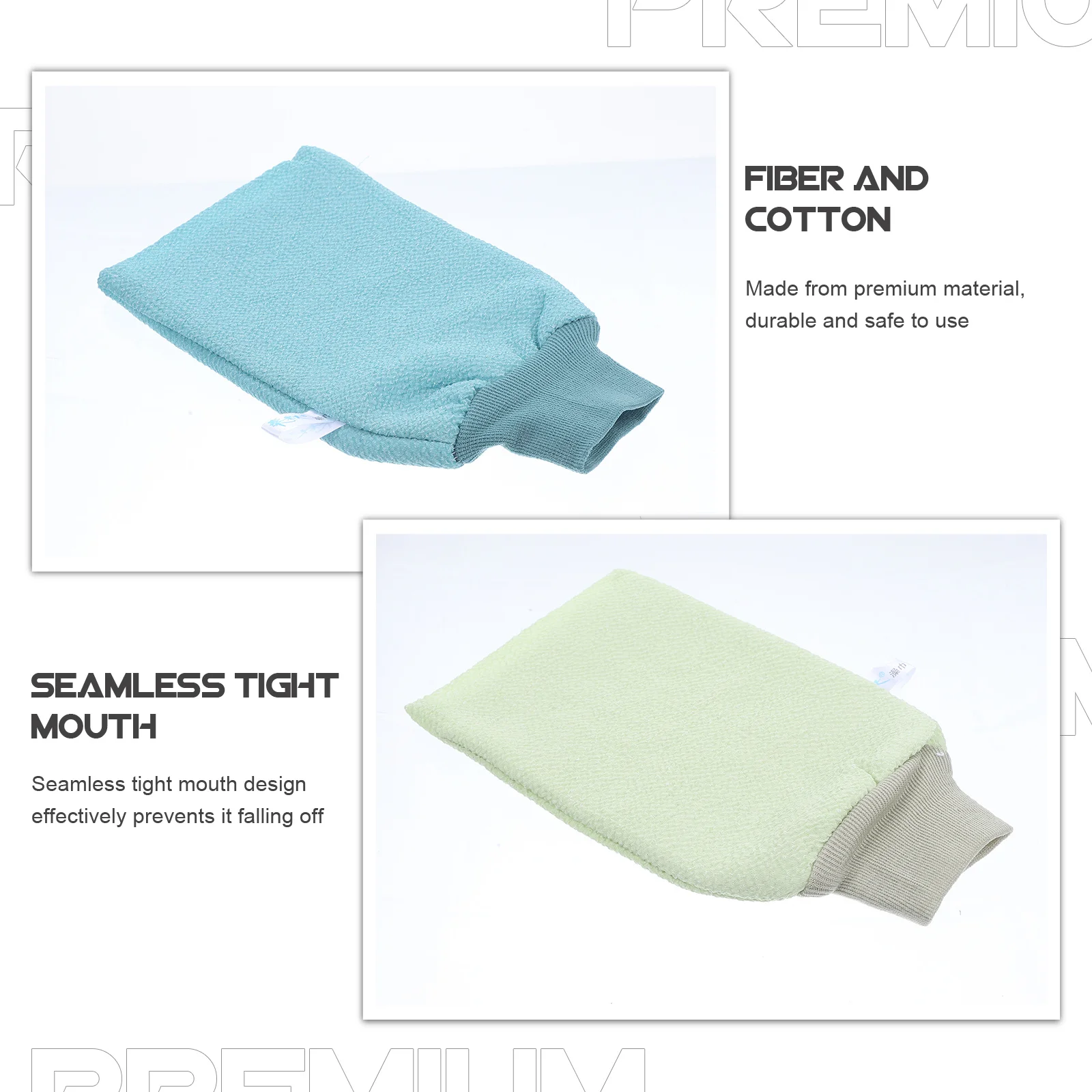 

3Pcs Exfoliating Gloves Shower Bathing Gloves Body Scrubber for Men Women Spa Dead Skin Remover Bath Glove Exfoliating