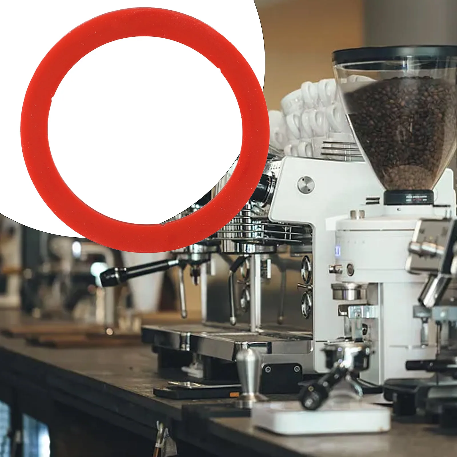 Gasket Enhanced Coffee Brewing Experience with Seamless Installation of Silicone Group Gasket 80mm Group Head Kit
