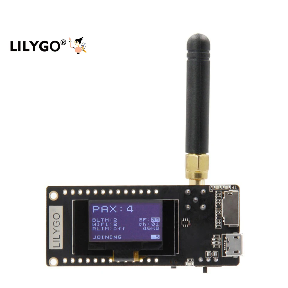 [Bulk Supply] LILYGO T3 LoRa32 V1.6.1 Version 433/868/915/923Mhz ESP32 LoRa Module With 0.96 Inch OLED SD Card SMA Antenna