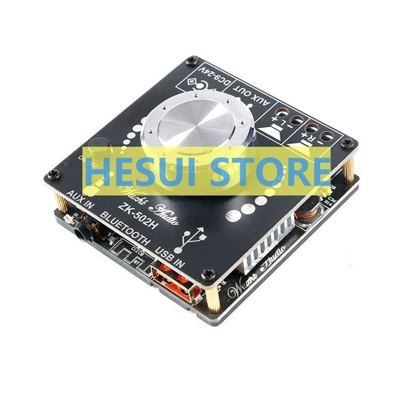 Hifi-grade 2.0 Stereo Bluetooth Digital Power Amplifier Board Module TPA3116 50W*2 ZK-502H