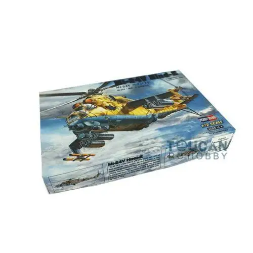 Hobby Boss 1/72 87220 Mi-24V Hind-E Armed Helicopter Kit Hobby Boss Static Model TH05353-SMT2