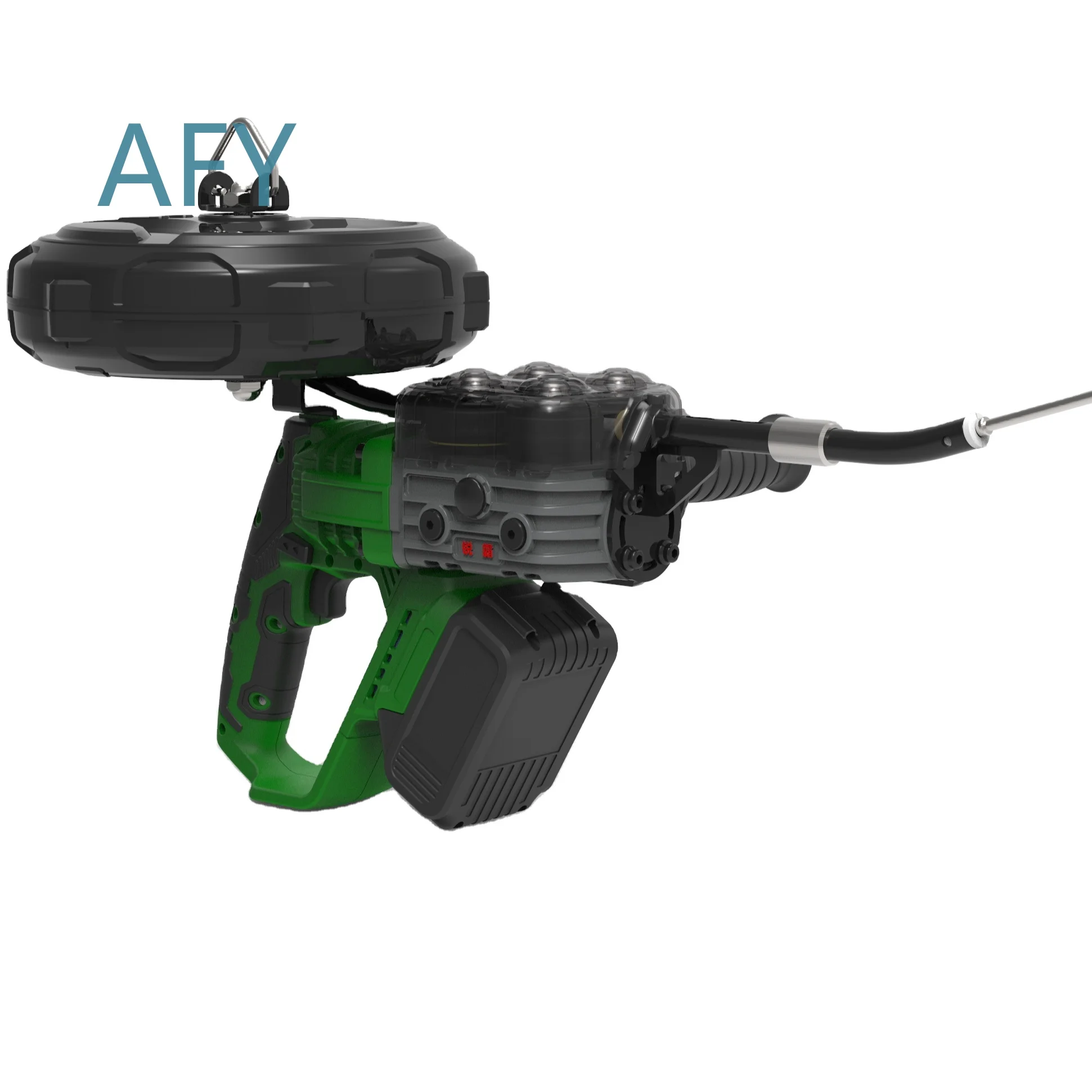 WHAMX 21V 1050W 18000RPM Electric Brushless Pipe Wearer Stringing Machine for Plumbing Installation Tools for HVAC Ductwork