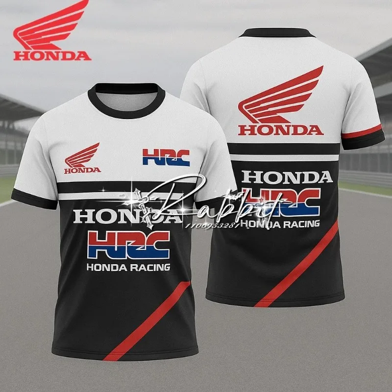 AliExpress Summer New Honda HRC Motorcycle Racing Training Speed Drying Cycling T-shirt Men's Breathable Sports Bike Mountain Bike T-shirt