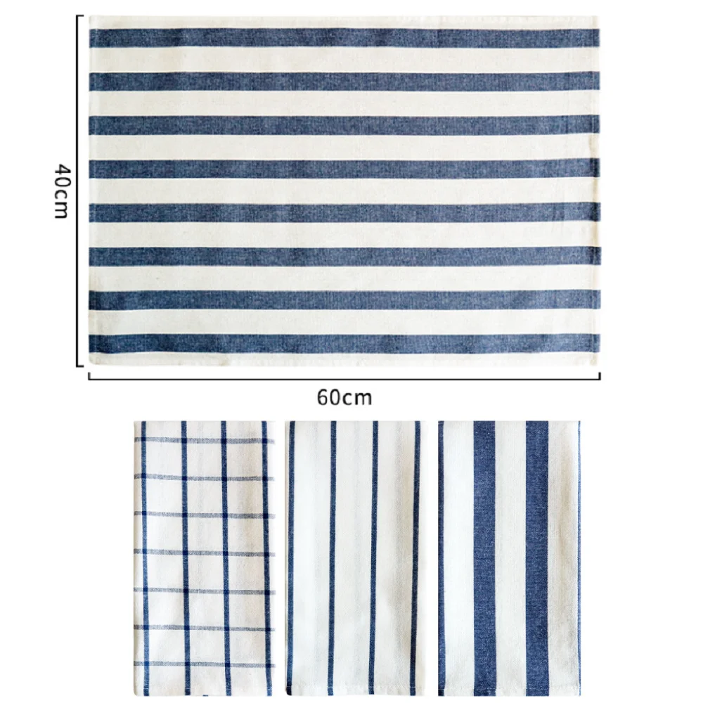Cotton Dish Cloths Pack of 2 Highly Absorbent Quick Drying Super Soft Premium Kitchen Towels with Hanging Loop for Hand & Tea