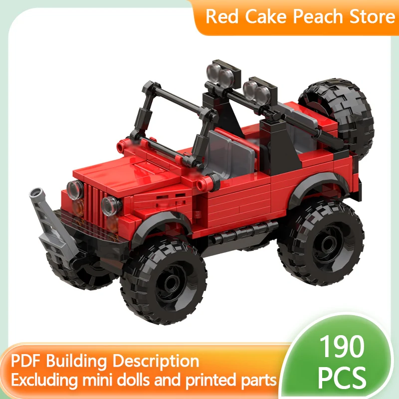 

Модель скоростного гоночного автомобиля MOC, строительные кирпичи, классический внедорожник, модульная технология, детские праздничные подарки, сборка игрушек, костюм