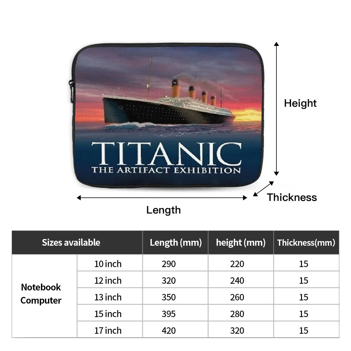 Titanic Romantic Movie 1 Notebook Laptop Bag Case Pouch 10 12 13 15 17 Inch For Macbook Air Pro Tablet Shockproof Case Bag