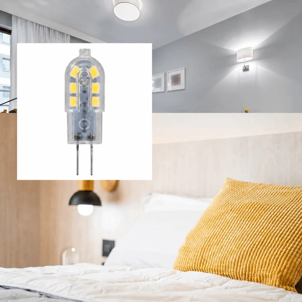 10 Pack Bright G4 LED Bulbs Bi Pin Base DC 12V LED Bulb Lights 150LM Dimmable Brightness LED Light Bulbs Track Lighting