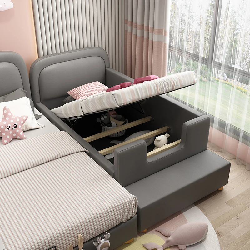 Tempat tidur anak perempuan Princess tempat tidur Modern tempat tidur bayi loteng putih tempat tidur asrama furnitur rumah