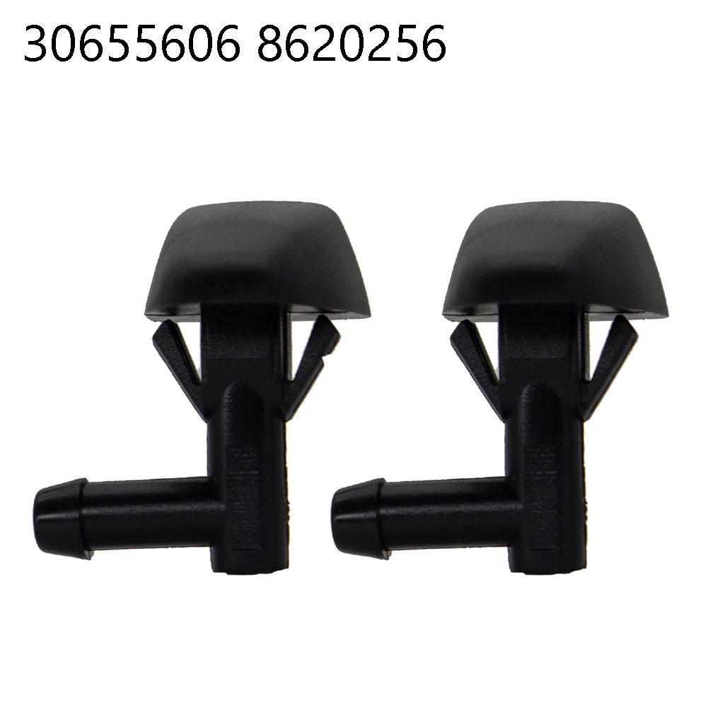 2Pcs/Set Windshield Washer Nozzle Jet For Volvo S60 V70 XC70 30655606 8620256 Exterior Accessories For Vehicles