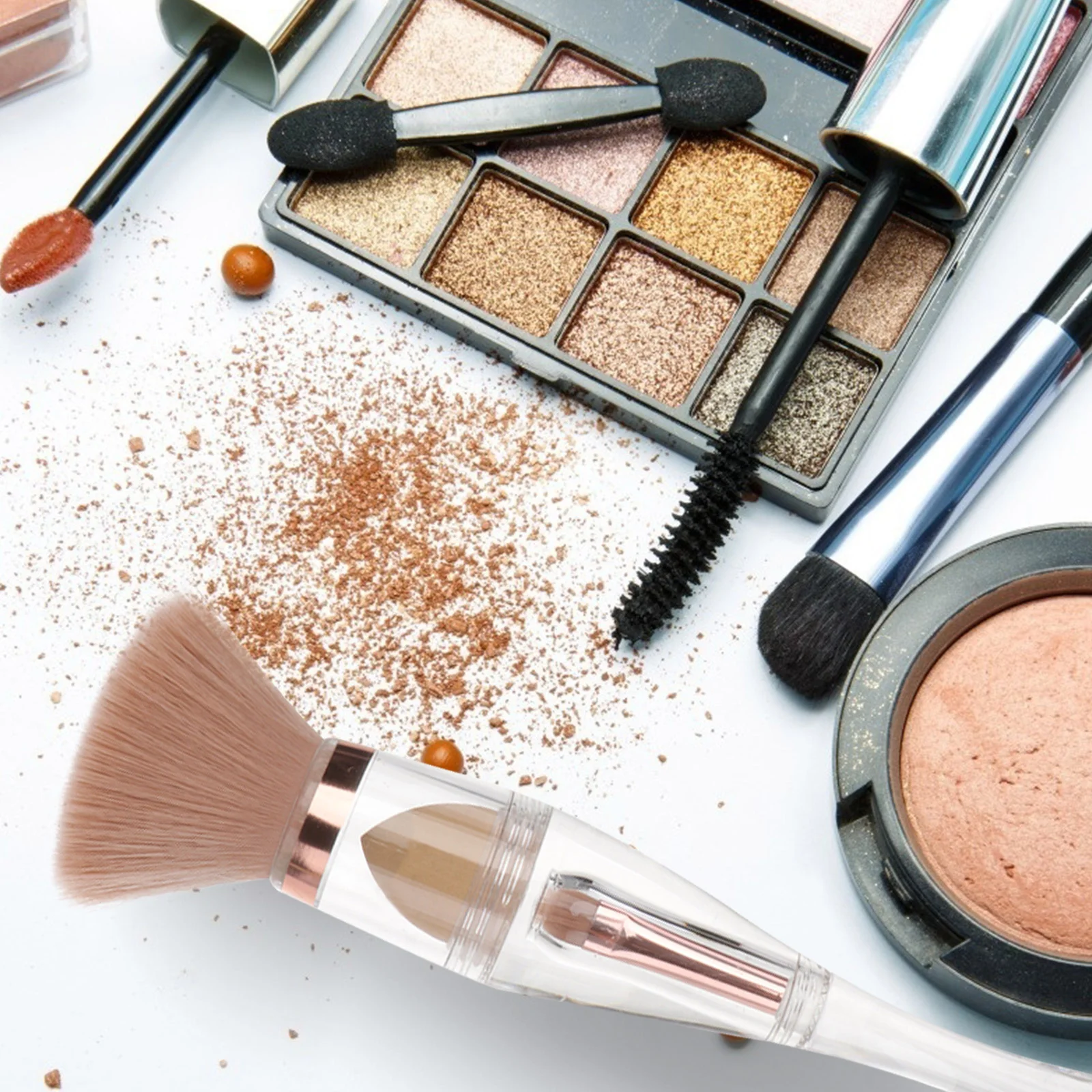 

1Set One Makeup Brush Combination Portable Brush Kit Smooth Artificial Fiber Makeup Tools Accessories