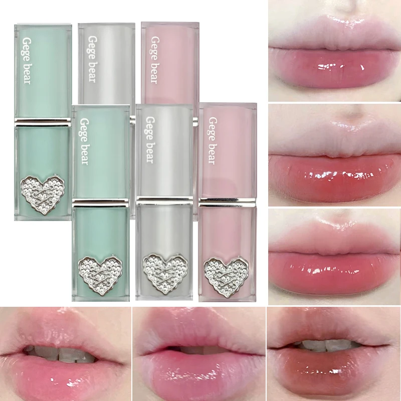 Gege Bear Crystal Radiant Layered Lipstick — Shimmering Glass Finish, Hydrating, Long-Lasting