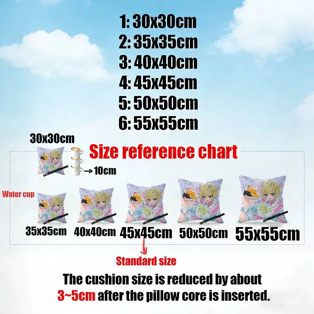 For Needy Streamer Overload KAngel Ame-chan Throw Pillow Case Decoration Bed Custom Square Pillowcase Pad Cover