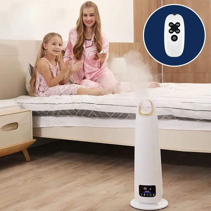 مرطب منزلي قائم على الأرض: هادئ بسعة كبيرة، تحكم في الرطوبة، آمن للأطفال/الحمل لغرفة النوم/المكتب