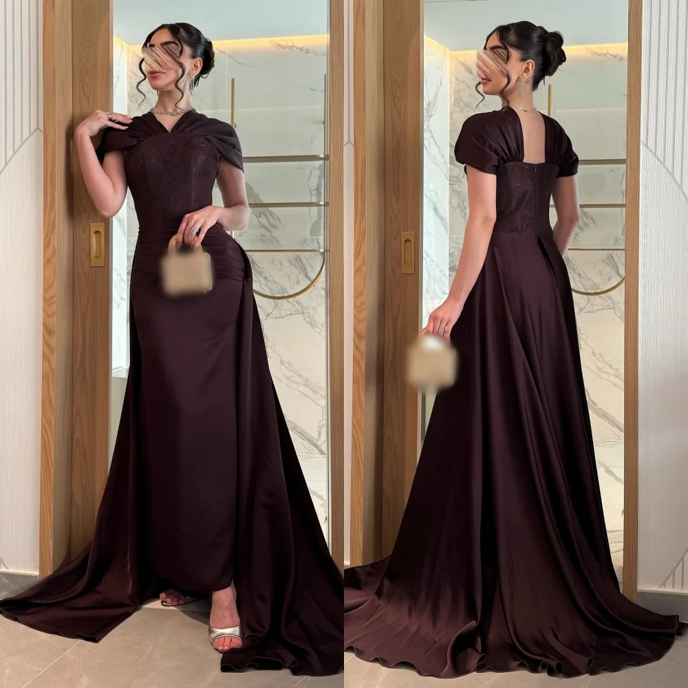 

Customized Formal Evening Dress High Quality Off-the-shoulder Trumpet Long Dresses Bespoke Occasion Elegant Party Wedding