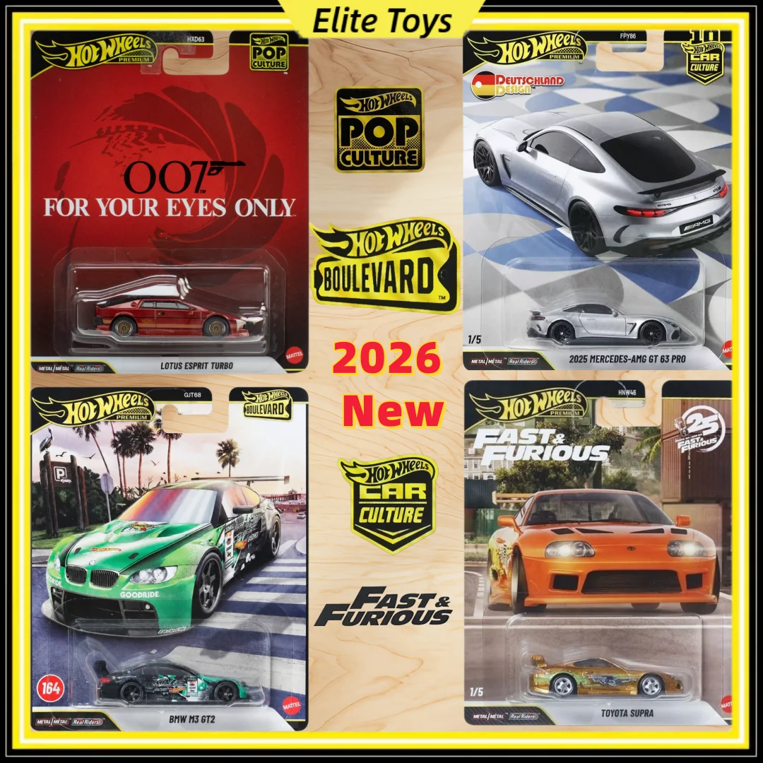 Presale 2026New Hot Wheels Premium Fast&Furious Pop Culture Boulevard Car Culture 1/64 Diecast Car Model Collectible Vehicle Toy