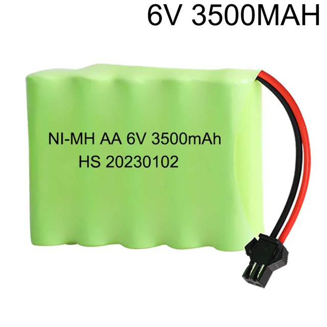 6V 700mAh ni-mh NI-CD 1400MAH 2400mAh 3000mah 3500mAh batteria per RC Toys Cars Truck Tank Guns robot RC TOYS 6V AA nimh battery