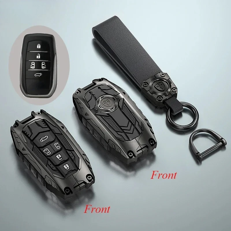 

Car Key Case Cover Shell For Toyota Land Cruiser 200 Prado Crown Yaris Cross Hilux Innova Fortuner Camry Alphard PREVIA Vellfire