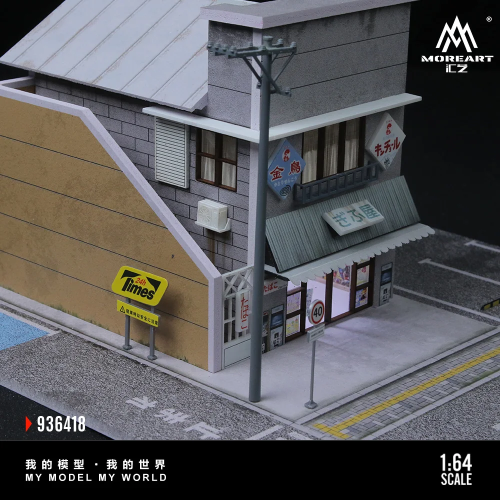 MoreArt&TimeMicro1:64 Japanese Candy House Light Edition Assembly Building scene