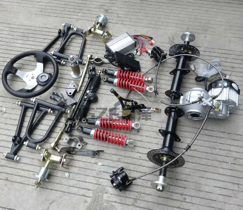 Modification of Electric Four-wheel Accessories, Front Suspension, Steering Differential, Axle Drive Motor, Rear Axle 6 Inches