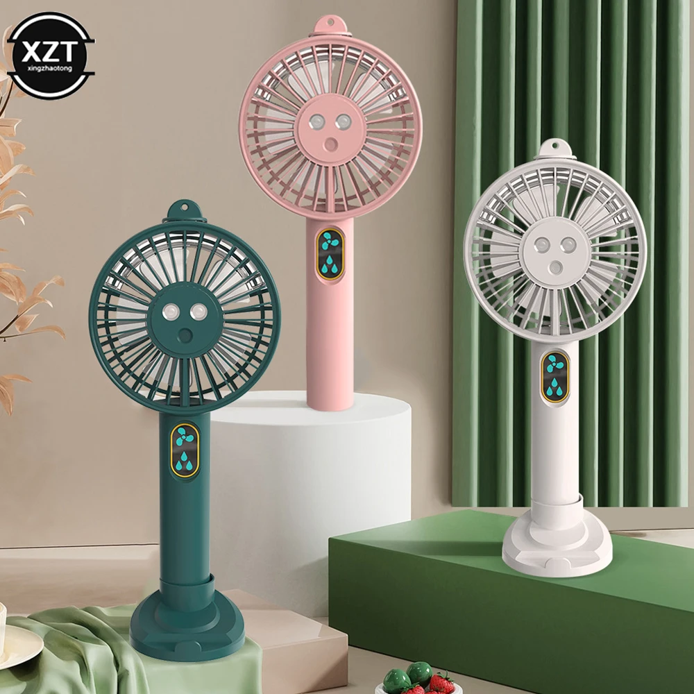 2-in-1 USB Desktop Fan Facial Steam Fan Portable Outdoor Travel Mini Fan with Humidifier Desktop Fan