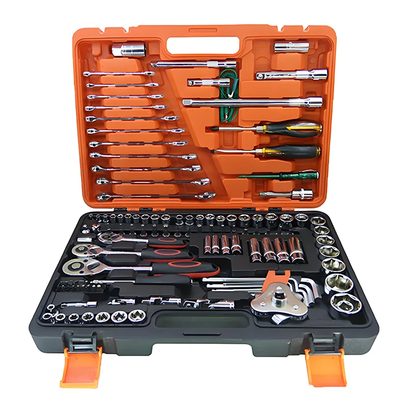 

121-Piece Customizable Steel Hand Tools Set for Auto Repair with OEM Case Packaging for Workshop Use