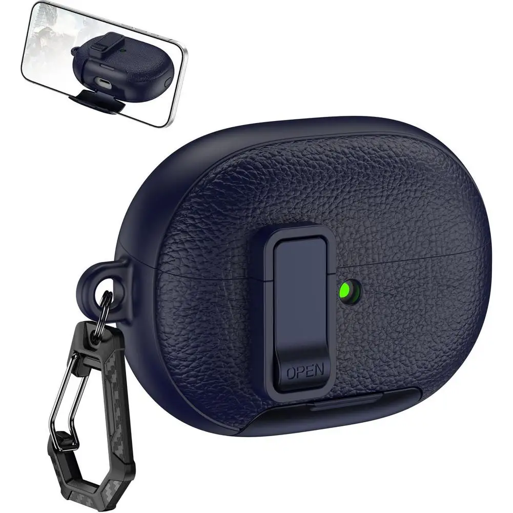 Kratzfeste Kopfhörerhülle für Huawei FreeBuds Pro 5, stoßfeste, staubdichte Kopfhörerabdeckung mit Verschluss, PC, TPU-Softshell – Detail 2