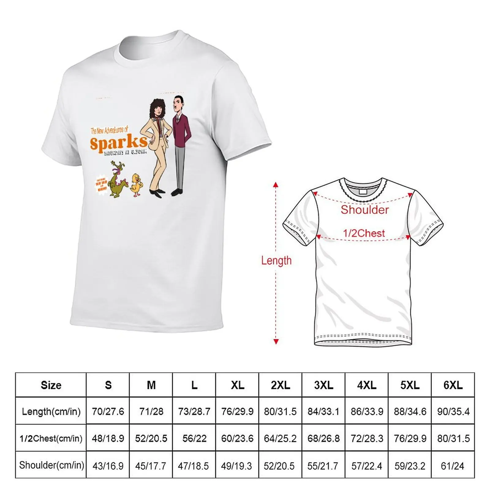 Cartoon Spark T-Shirt t shirts for man cotton cotton t shirts high quality T-Shirt
