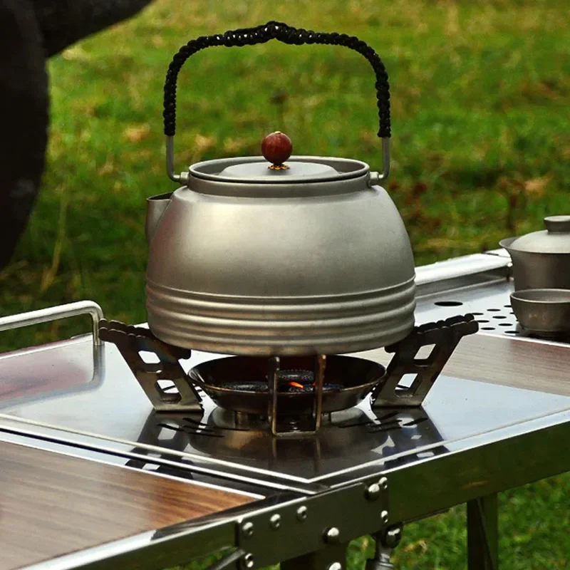Outdoor Gas Stove Three-core Windproof Stove Self-driving Travel Split Camping Cooker Picnic High-power Fierce Stove