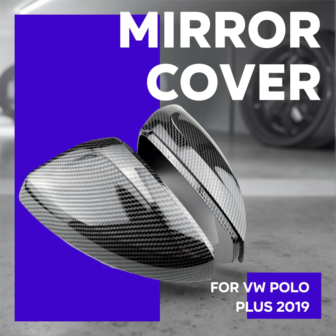 

2pcs/Set Rear View Mirror Cover Caps for Car Side fit for vw Polo Plus 2019 Rearview Mirror Cover Caps