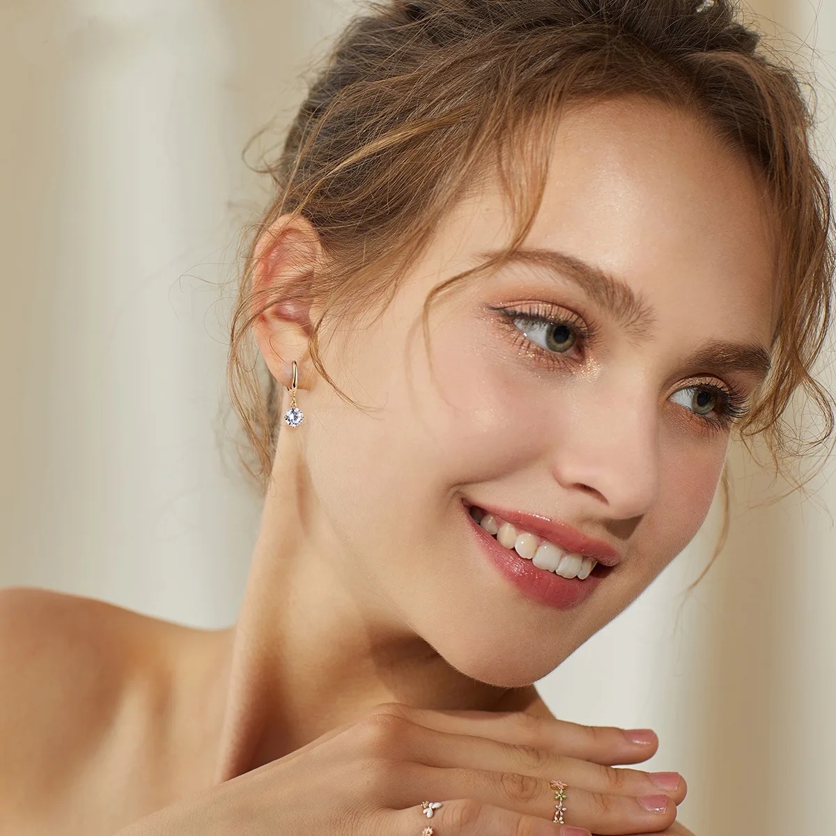 S925 sterling silver earrings, studs, unique clip-on earrings, women's diamond earrings, stylish, long length