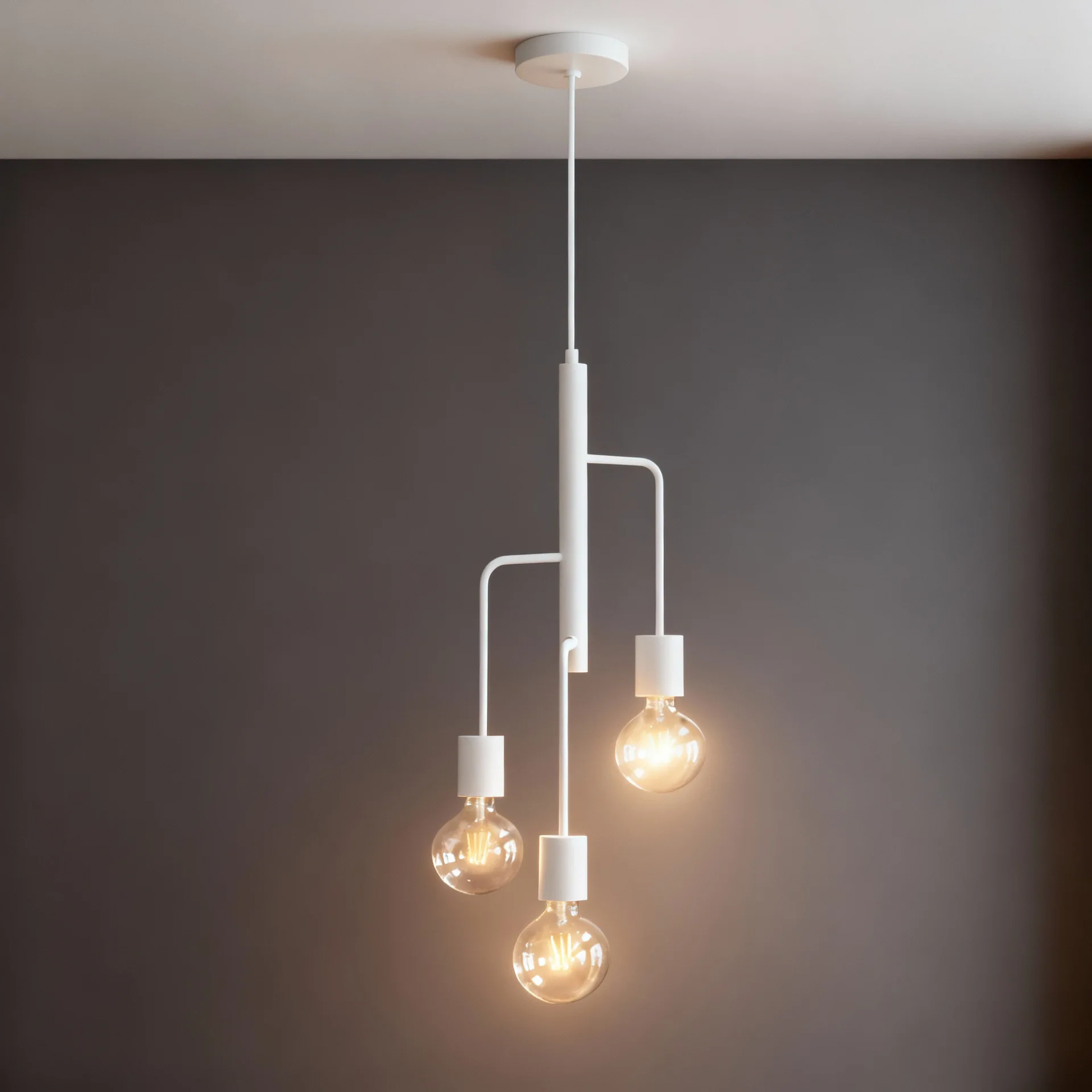 

3-head Chandelier Simple Bedroom Bedside Atmosphere Lamp Living Room Dining Room LED Decorative Lighting