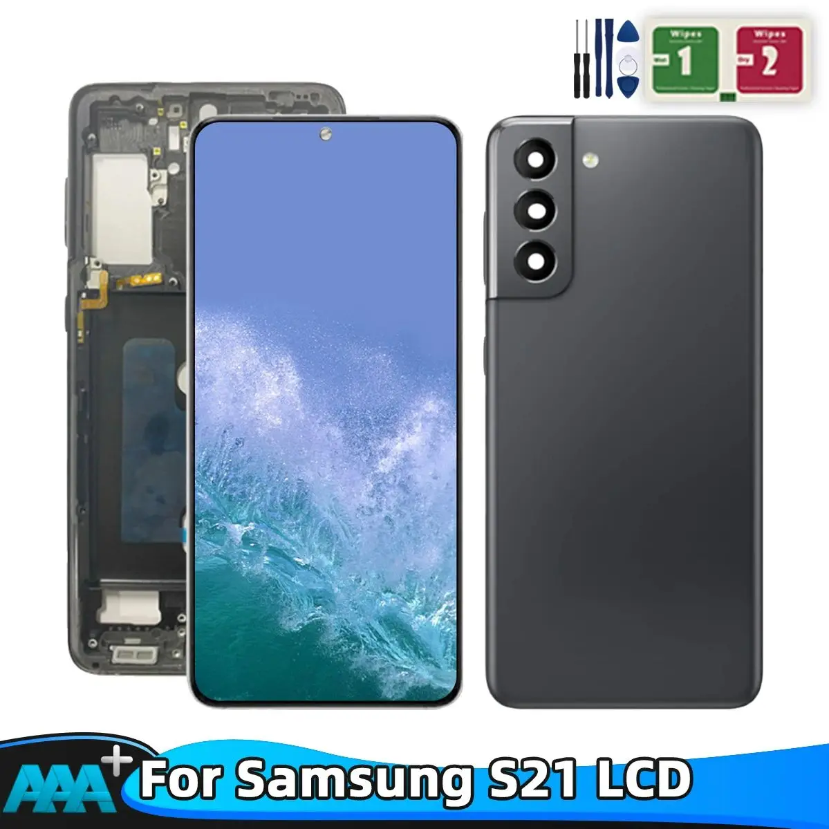 100% Tested TFT LCD For Samsung Galaxy S21 G990 SM-G990F G990f/ds Touch Screen Lcd Display Digitizer Assembly For Samsung S21 5G