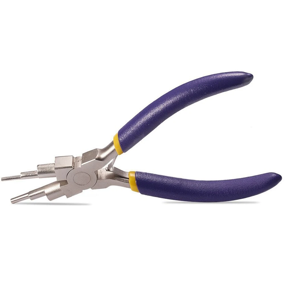 Aço Carbono Alicador Redondo Nariz, DIY, Níquel, Ferro, Ferramentas Manuais, Acessórios de Produção de Jóias, Seis Seção