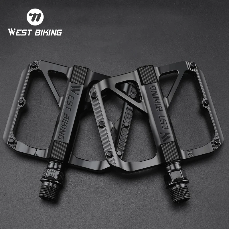 WEST BIKING Road Bicycle Pedal Non Slip DU Bearing Bike Pedal Light Weight Cycling Platform Classic Pedal Cycling Accessories