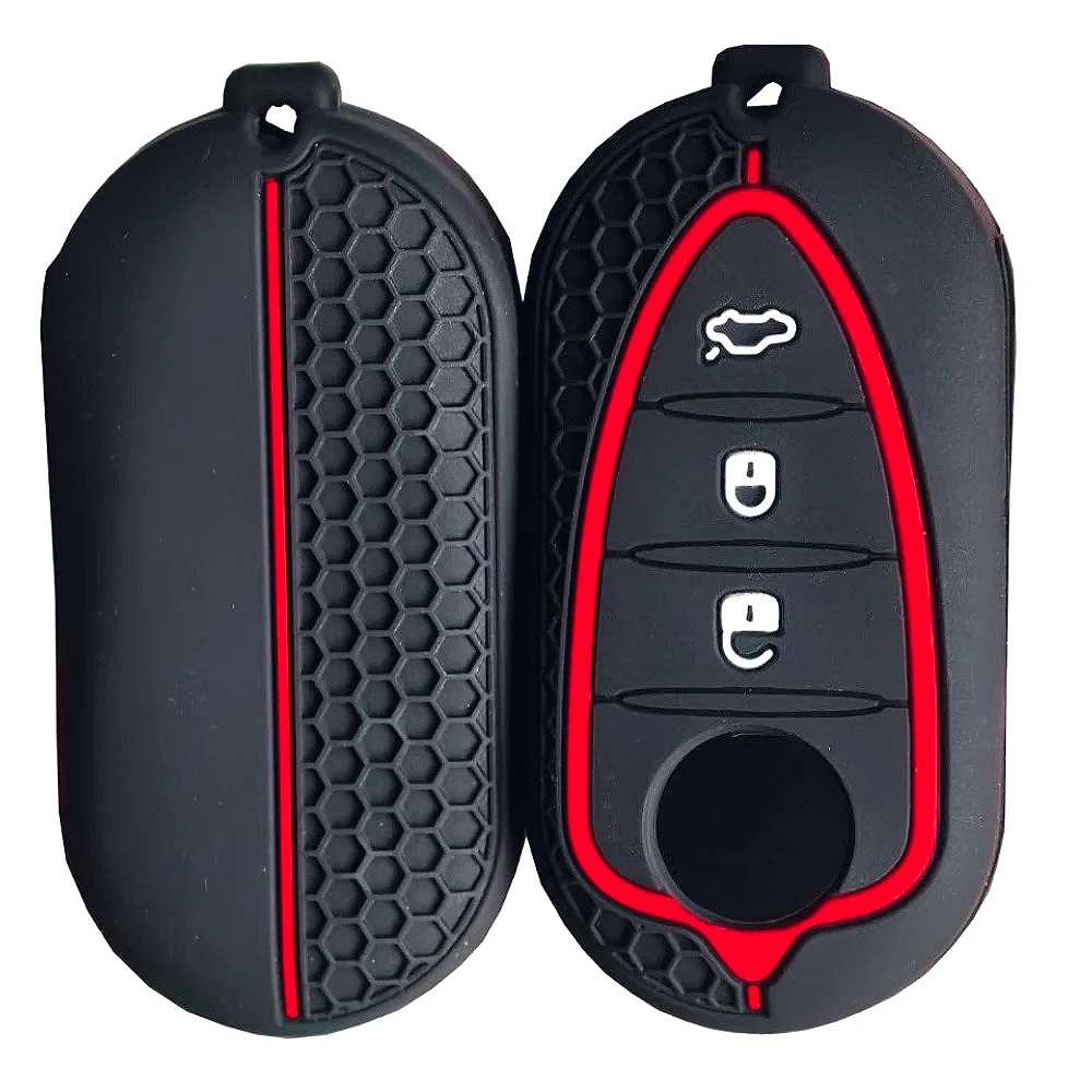 Silicone Key Cover Holder For Alfa Romeo Giulietta Myth Junior 4C Romeo Mito Myth 159 GTO GTA Car Remote Control Car Accessories