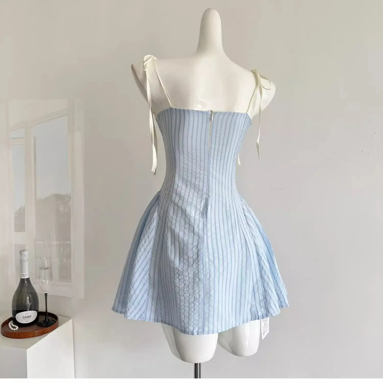 Kleider, ärmellos, für Damen, Boho, Sommer, Baumwolle, durchbrochen, ausgehöhlt, figurbetont, A-Linie, Outdoor-Resort, Bohemian, jugendlich, frisch, rein, einfach