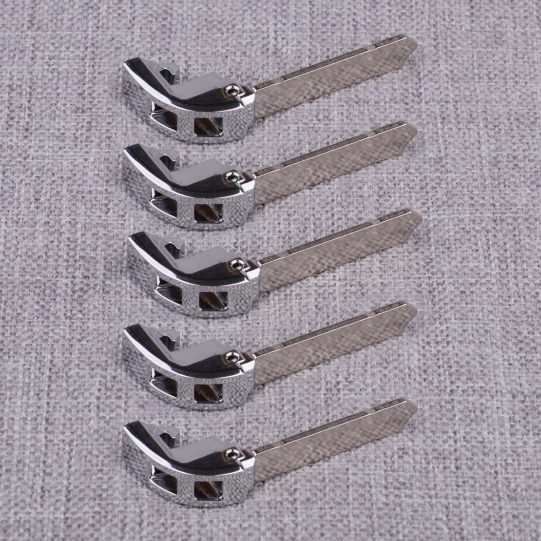 

New 5Pcs Uncut Insert Emergency Key Blade Silver Fit for Honda CR-V Civic Accord 2023 2022 Durable