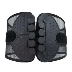 Black Back Support New Adjustable Double Pull Brace Belt Nylon Lower Waist Unisex
