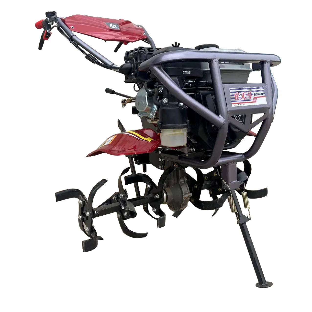 Agriculture Farm Machinery Walking Tractor 7HP 2 Stroke Engine Gear-Driven Three Wheel High Productivity Tiller