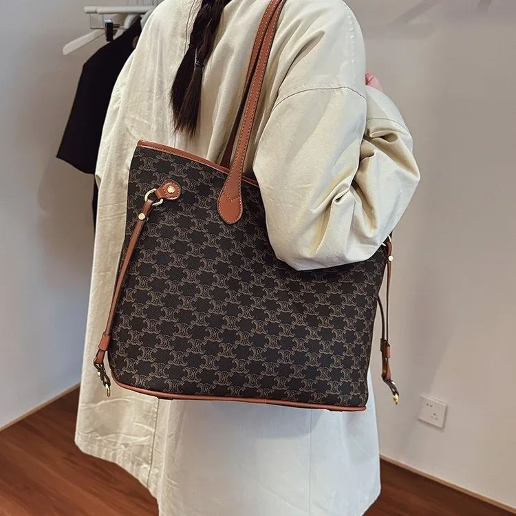 Bolsa tote feminina feita de couro premium, qualidade sofisticada e aparência diária da moda de Paris