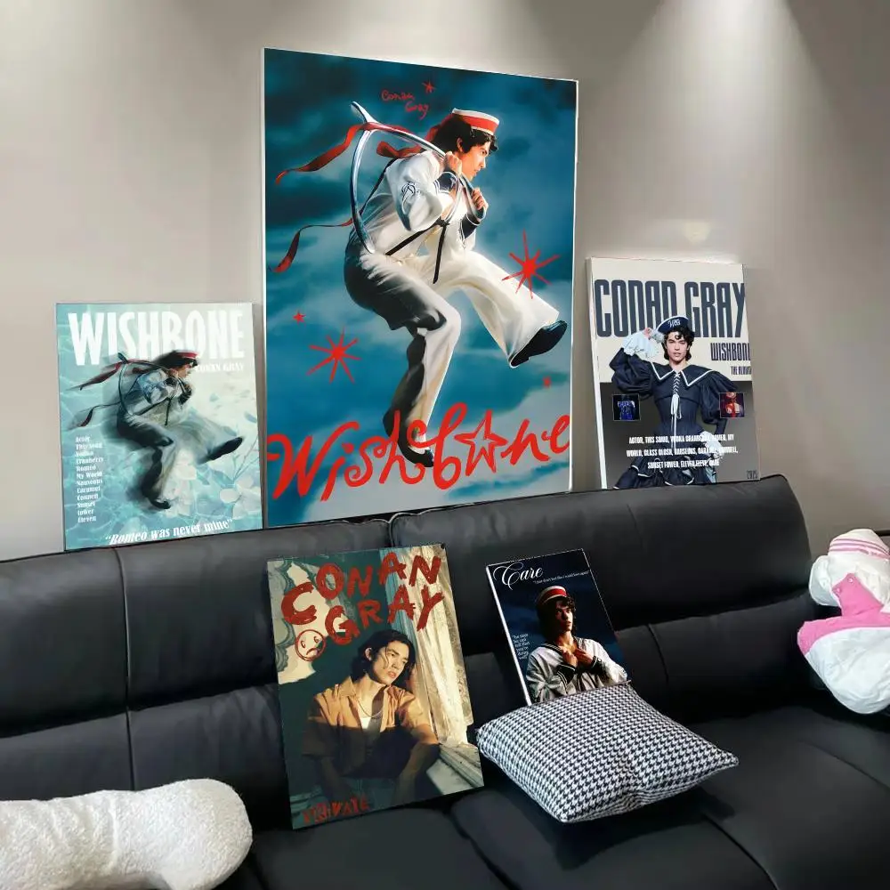 Singer C-Conan Gray Poster Modern Aesthetic Wall Art Print Minimalist Poster Bedroom Living Room Home Decor Gift