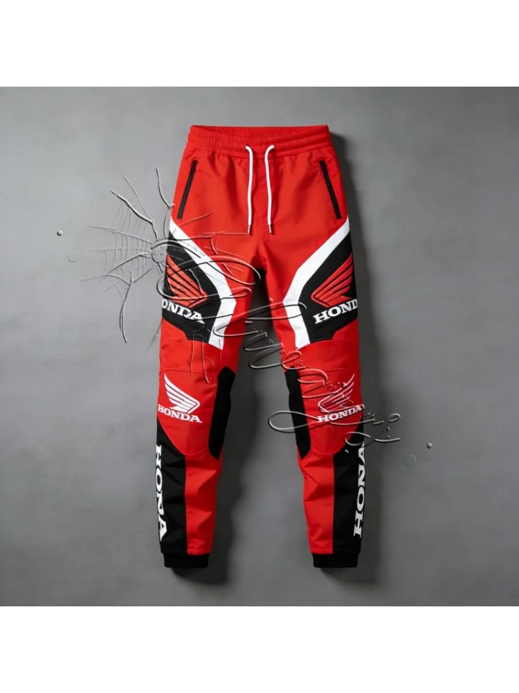 AliExpress 2026 Summer Honda HRC Racing Rider Pants, Men's and Women's Quick Drying Cycling Motorcycle Suit Pants Off Road Enthusiast Pants
