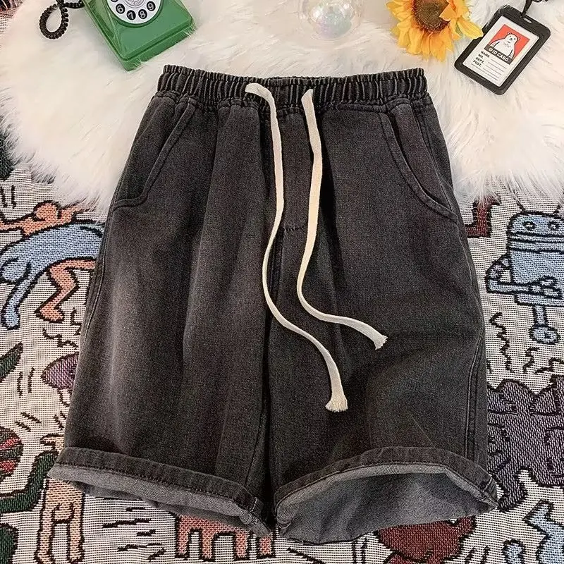 Unbranded Short en Jean Vintage Mi-Long Bleu 5