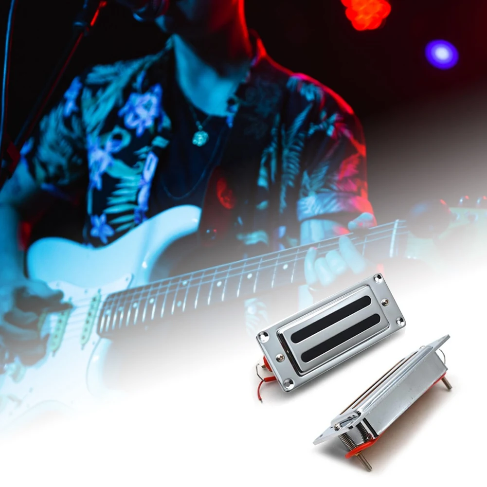 2 خط 68X29 مللي متر جيتار كهربائي صغير هامبوكر لاقط مع إطار معدني لجيتار LP كروم ، الرقبة الساخن