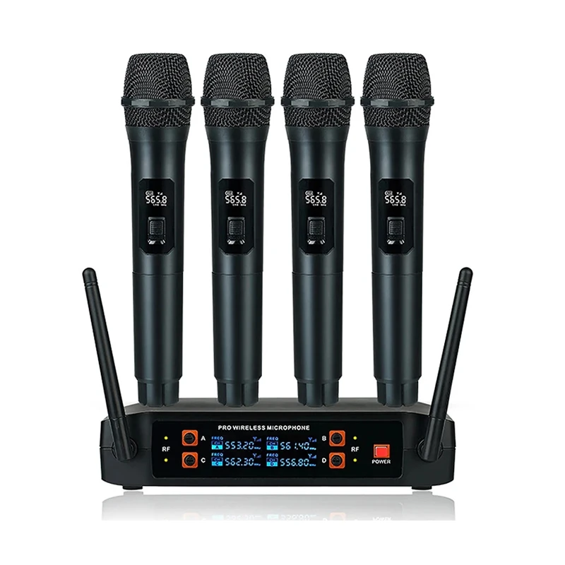 

Professional VHF Wireless Conference Microphone Handheld Dynamic With Noise Cancelling Portable Plastic For Karaoke DJ Use