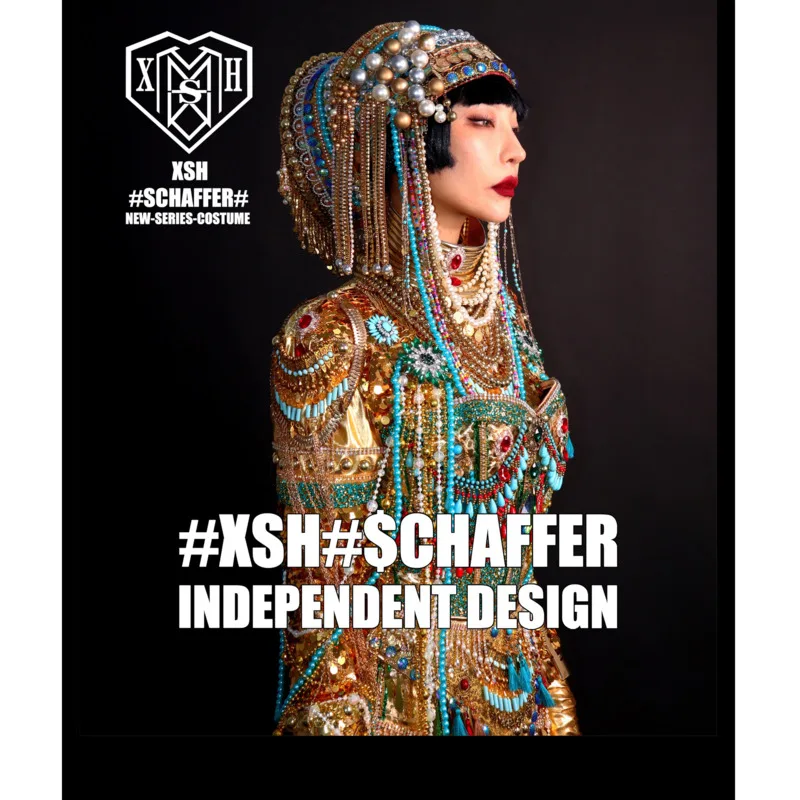 Women's New Nightclub DS Halloween Anime Love,Death&Robots Jibaro Cosplay Costume Banshee Siren Exagerados Para ActuacióN En Bar