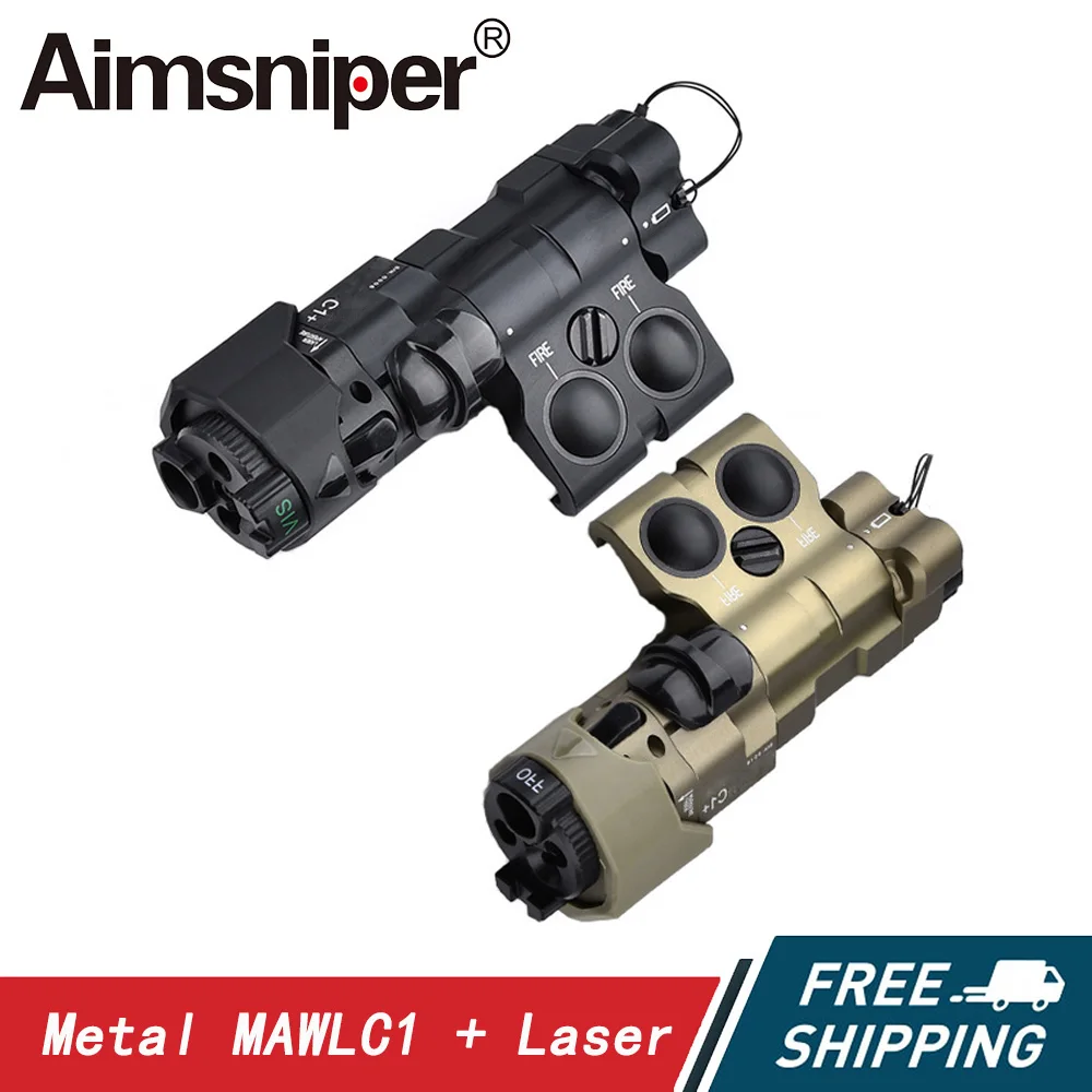 Metal ML C1+ Box Laser Sights with IR Laser, IR Fill Light, Strobe, Momentary, Constant Modes, Whitelight, Red Green Blue Box