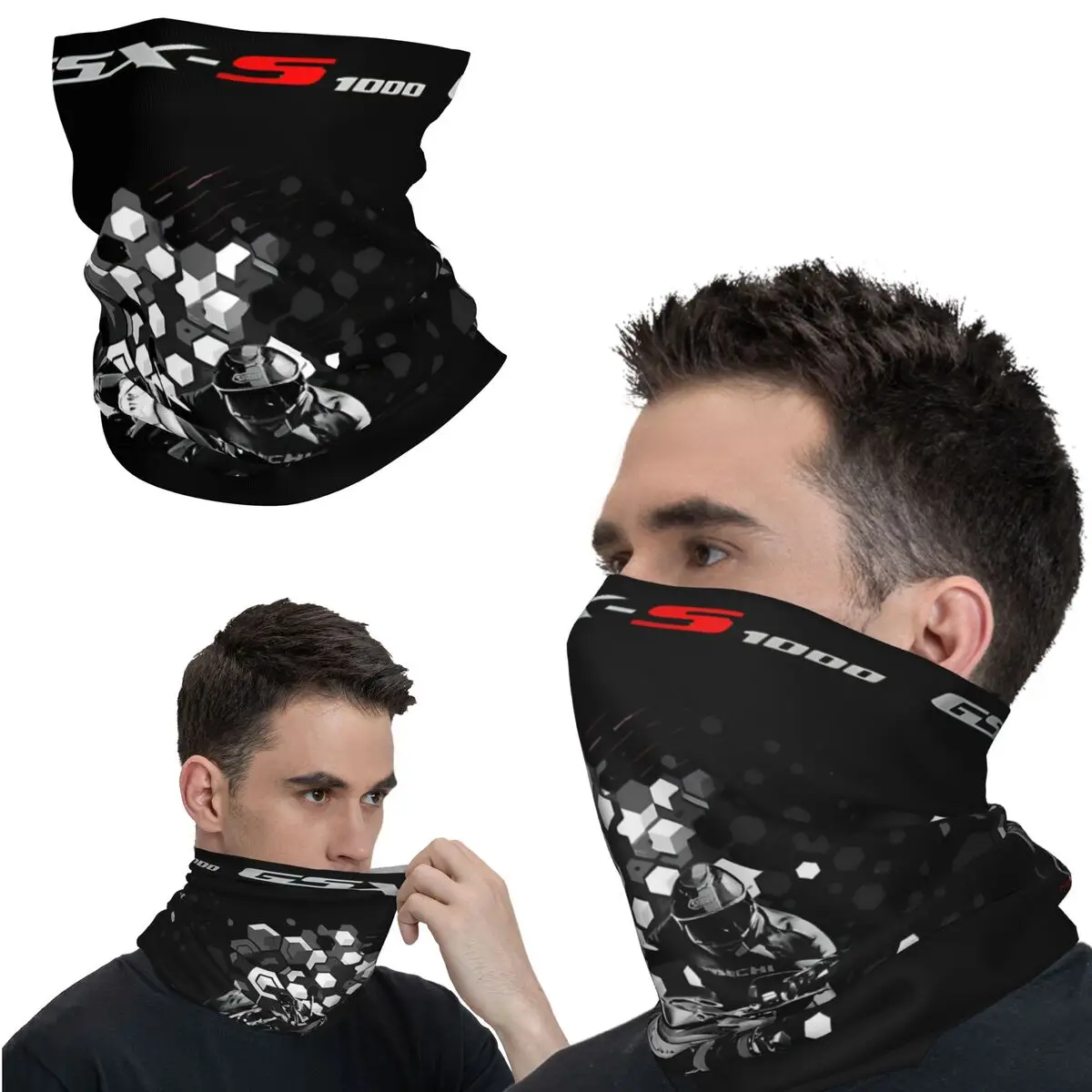 Neat Bandana Neck Cover Motorcycle Club New GSX S1000 Face Scarf Cycling Scarf Hiking Unisex Adult Breathable