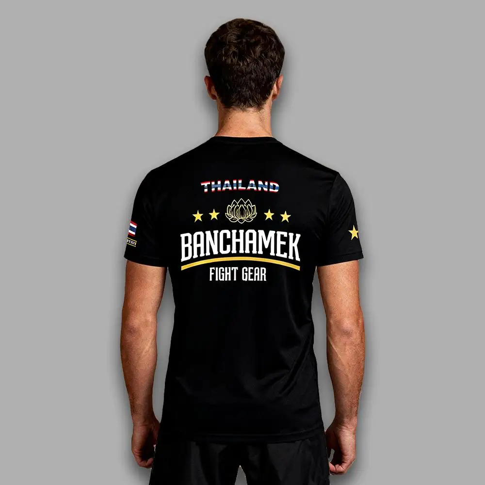 Outdoor Boxing And Fighting Jersey Buakaw Muay Thai Training Breathable Quick Dry Uniform Men's And Women's Fitness T-shirts