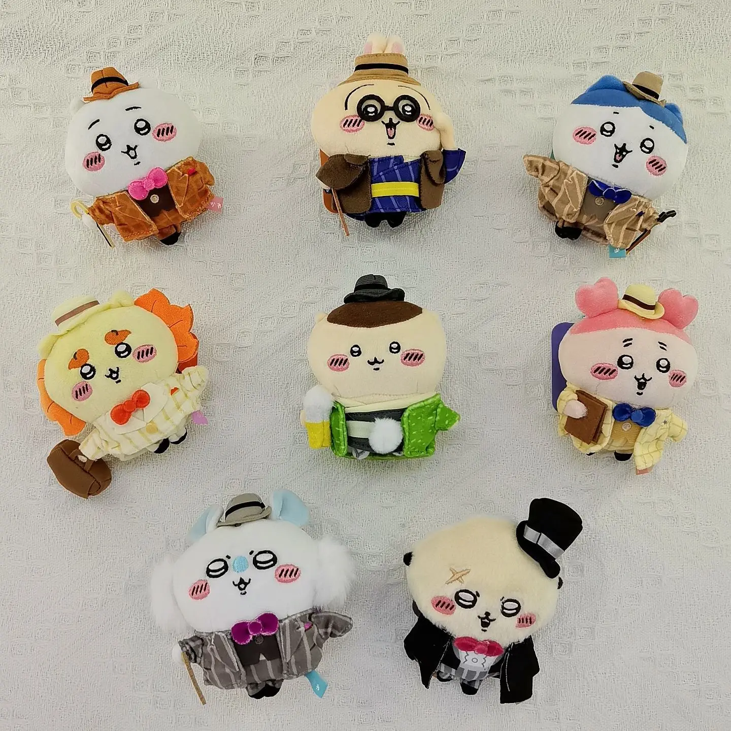 Chiikawa Otaru Retro Suit Plush Keyring Hachiware Usagi Kurimanju Stuffed Doll Pendant Anime Bag Charm Perfect Birthday Gift
